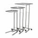 Mid Central Medical MCM750, MCM751, and MCM752 Stainless Steel Foot Control Mayo Stands