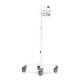 Compulocks MCRSTDEXW102IPDSW Premium Medical Rolling Cart with Space Secured Enclosure for 10.2" iPad 7-9th Gen - Back View (Tablet is Not Included)
