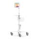 Compulocks MCRSTDEXW102IPDSW Premium Medical Rolling Cart with Space Secured Enclosure for 10.2" iPad 7-9th Gen - Complete Set (Tablet is Not Included, Accessories are Sold Separately)