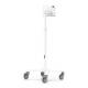 Compulocks MCRSTDEXW209SWLW Premium Medical Rolling Cart with Swell Secured Enclosure for iPad 10th-11th A16 Gen - Back View (Tablet is Not Included)