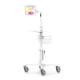 Compulocks MCRSTDEXW209SWLW Premium Medical Rolling Cart with Swell Secured Enclosure for iPad 10th-11th A16 Gen - Complete Set (Tablet is Not Included, Accessories are Sold Separately)