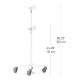 Compulocks Premium Medical Rolling Cart with VESA Mount - Height Range