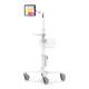 Compulocks MCRSTDEXWPMIP109 Premium Medical Rolling Cart with PowerMove Secured Enclosure for iPad 10th-11th A16 Gen - Complete Set (Tablet is Not Included, Accessories are Sold Separately)