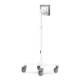 Compulocks MCRSTDEXWSMP01W Premium Medical Rolling Cart with High Bond Adhesive Pad Universal VESA Plate - Back View (Tablet is Not Included)
