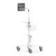 Compulocks MCRSTDEXWSMP01W Premium Medical Rolling Cart with High Bond Adhesive Pad Universal VESA Plate - Complete Set (Tablet is Not Included, Accessories are Sold Separately)