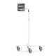 Compulocks MCRSTDEXWSMP01W Premium Medical Rolling Cart with High Bond Adhesive Pad Universal VESA Plate - Extended Arm (Tablet is Not Included)