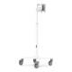 Compulocks MCRSTDEXWUCLGVWMW Premium Medical Rolling Cart with Cling Universal Tablet VESA Mount - Back View (Tablet is Not Included)