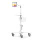 Compulocks MCRSTDEXWUCLGVWMW Premium Medical Rolling Cart with Cling Universal Tablet VESA Mount - Complete Set (Tablet is Not Included, Accessories are Sold Separately)