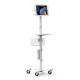 Compulocks MCRSTDW102IPDSW Medical Rolling Cart with Space Secured Enclosure for 10.2" iPad 7-9th Gen - Complete Set (Tablet is Not Included, Accessories are Sold Separately)