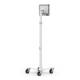 Compulocks MCRSTDWSMP01W Medical Rolling Cart with High Bond Adhesive Pad Universal VESA Plate - Back View (Tablet is Not Included)