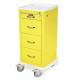 Harloff MDS1830K04 M-Series Mini Width Tall Infection Control Isolation Cart Four Drawers with Key Lock