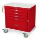 Harloff MDS3021B15 M-Series Standard Width X-Short Emergency Crash Cart Five Drawers with Breakaway Lock