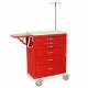 Harloff MDS3030B06+MD30-EMG1 M-Series Standard Width Tall Emergency Crash Cart Six Drawers with Breakaway Lock, MD30-EMG1 Package