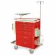 Harloff MDS3030B06+MD30-EMG3 M-Series Standard Width Tall Emergency Crash Cart Six Drawers with Breakaway Lock, MD30-EMG3 Super Stat Package