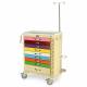 Harloff MDS3030B09PED-EMG M-Series Tall Pediatric Emergency Cart, Standard Width, Nine Drawer with Individual Breakaway Locks, EMG Accessory Package