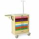 Harloff MDS3030B09PED-EMG M-Series Tall Pediatric Emergency Cart, Standard Width, Nine Drawer with Individual Breakaway Locks, EMG Accessory Package