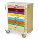 Harloff MDS3030B09PED M-Series Tall Pediatric Emergency Cart, Standard Width, Nine-Drawers with Individual Breakaway Locks