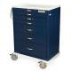 Harloff MDS3030E06 M-Series Standard Width Tall Anesthesia Cart Six Drawers with Basic Electronic Pushbutton Lock