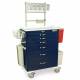 Harloff MDS3030E06+MD30-ANS3 M-Series Standard Width Tall Anesthesia Cart Six Drawers with Basic Electronic Pushbutton Lock, MD30-ANS3 Package