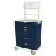 Harloff MDS3030K06+MD30-ANS M-Series Standard Width Tall Anesthesia Cart Six Drawers with Key Lock, MD30-ANS Package