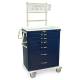 Harloff MDS3030K06+MD30-ANS M-Series Standard Width Tall Anesthesia Cart Six Drawers with Key Lock, MD30-ANS Package