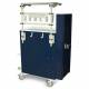 Harloff MDS3030K16 M-Series Standard Width Tall Anesthesia Cart Six Drawers with Key Lock and OPTIONAL Difficult Airway Accessory Package MD30-AIRWAYPKG.  Color shown is Navy.