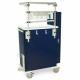 Harloff MDS3030K16 M-Series Standard Width Tall Anesthesia Cart Six Drawers with Key Lock and OPTIONAL Difficult Airway Accessory Package MD30-AIRWAYPKG.  Color shown is Navy.