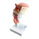 Nasco MG29773 Larynx with Tongue and Teeth Model, 5-Part, Right Angle View