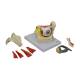 Nasco MG29943 Eye Model, 2.5x Enlarged, 14 Parts, Partially Disassembled View