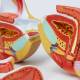 Nasco MG29948 Female Genital Organ Model, 4 Parts - Internal Parts Close-Up