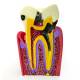Nasco MG39442 Dental Disease Model, 6x Enlarged - Front View with Disease