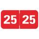 Arden Label MJYM-25-T4 Medical Arts Press Compatible MJYM Series 2025 Year Labels - Size 3/4" H x 1 1/2" W