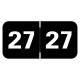Arden Label MJYM-27-T4 Medical Arts Press Compatible MJYM Series 2027 Year Labels - Size 3/4" H x 1 1/2" W
