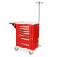 Harloff MPA3030B07 A-Series Lightweight Aluminum Standard Width Tall Emergency Cart Seven Drawers with Breakaway Lock and OPTIONAL Standard Emergency Accessory Package MD30-EMG1