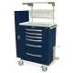 Harloff MPA3030K16+MD30-AIRWAYPKG A-Series Lightweight Aluminum Standard Width Tall Intubation Cart Six Drawers with Key Lock, MD30-AIRWAYPKG Difficult Airway Package