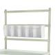 Harloff MR-5TILT Five Compartment Tilt Bin for MR-Conditional Cart, Rail Clip Mounting.  Image shown with Three Tier Back Rail - NOT included.