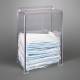 Poltex MSKDISP-2STL Earloop Mask Dispenser, Stand Mount, Without Sign Sleeve - Container Only with Face Masks (Face Masks are Not Included)