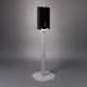 Poltex MSKLOKBLK-2STL Locking Earloop Mask Dispenser - Steel Stand, Black Acrylic (Face Masks are Not Included)