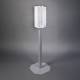 Poltex MSKLOKWHT-2STL Locking Earloop Mask Dispenser - Steel Stand, White Acrylic (Face Masks are Not Included)