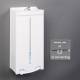 Poltex MSKLOKWHT-W Locking Earloop Mask Dispenser - Wall Mount, White Acrylic (Face Masks are Not Included)