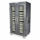 Harloff MSPM82-00GK Medstor Max Double Column Medical Storage Cabinet with Glass Doors, Key Lock (PLEASE NOTE, trays/baskets are NOT included)