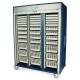 Harloff MSPM83-00TK MedStor Max Triple Column Medical Storage Cabinet with Tambour Door, Key Lock (Shown with Trays, each sold separately)