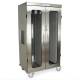 Harloff MSSM82-00GE MedStor Max Stainless Steel Double Column Medical Storage Cabinet with Glass Doors, Basic Electronic Pushbutton Lock (Shown with MSCATH3-8 Catheter Slide Shelf, sold  separately)