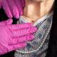 Nasco LF04602 NextGen TERi Pro Geriatric Patient Skills Trainer, Light Skin Tone - Close Up of Neck while In Use