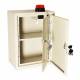 Harloff NC16C12-DT2-AVD Medium Narcotics Cabinet with Audio/Visual Alarm, Outer Door & Inner Door with Tubular Lock, 16" H x 12" W x 8" D - Open Doors