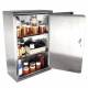 Harloff NCSS24C16-DT2 Tall Stainless Steel Narcotics Cabinet, Outer Door and Inner Door with Tubular Lock - In Use (Contents not Included)