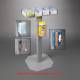 Poltex NOWASTGB4-3STL No Waste Glove Box Holder, Stand Mount, 4 Box Capacity - Magnetic Stand Add-Ons (Gloves and Add-Ons are Not Included)