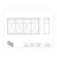 Poltex NOWASTGB4-3STL No Waste Glove Box Holder, Stand Mount, 4 Box Capacity - Print