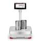 OHAUS Explorer Plus™ High Capacity Balance - With Tower Kit Weighing Stainless Steel Cans (Tower Kit and Stainless Steel Cans are Not Included)