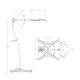 Burton Medical Outpatient® LED Exam Light Floor Stand - Dimensions